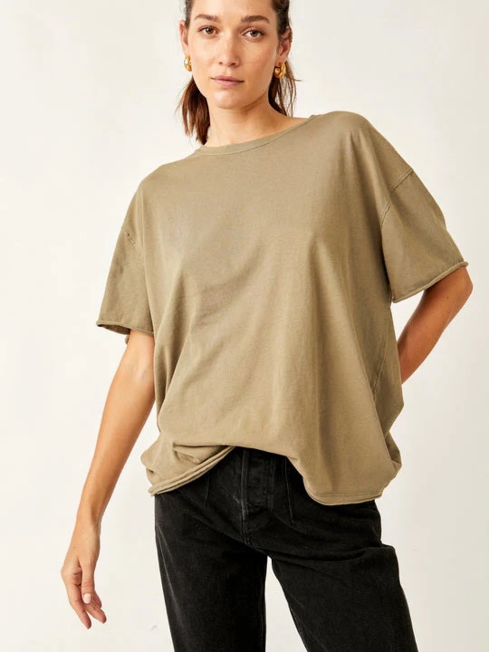 Free People - We The Free Nina Tee Olive